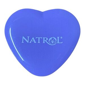 Heart Shaped Compact Mirror, Pocket Mirror Portable 2.7"L‎ x 2.6"W, Purple